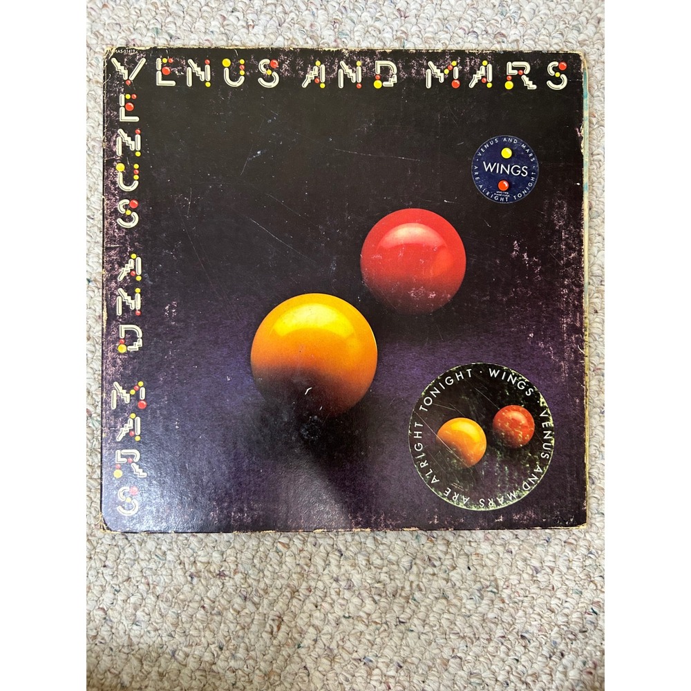 Wings Venus and Mars Vinyl LP 1975 Capitol SMAS-11419 Paul McCartney Gatefold